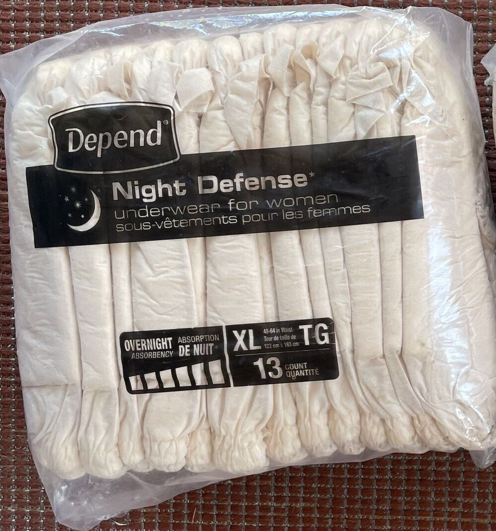 Depend Night Defense Adult Underwear for Women Overnight XL 13Ct Fresh Protect